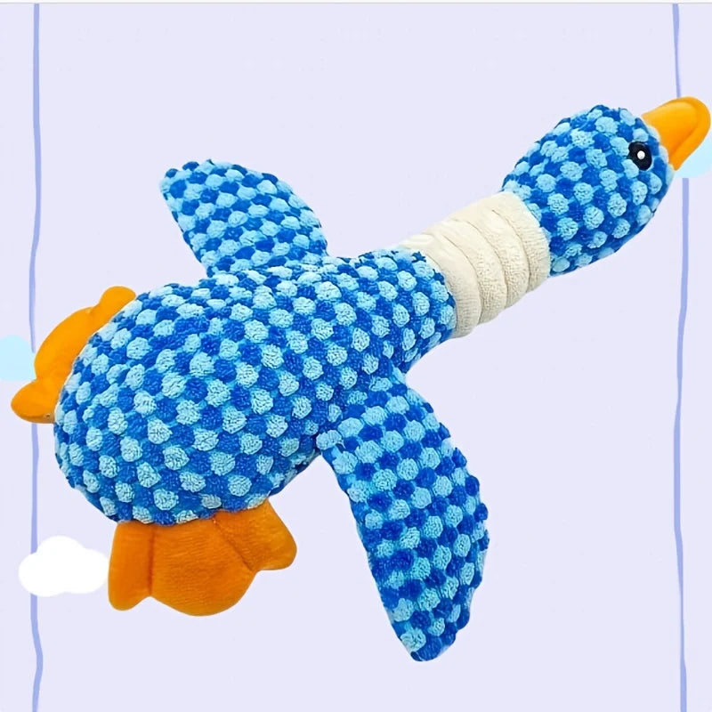 Cute Toy Dog Plush Animal Toy Wild Goose Chewing Toy Pet Duck Squeak Toy  Small Middle Large Dogs Teeth Cleaning
