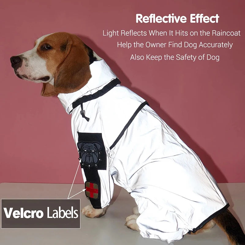 Reflective Pet Dog Jumpsuit Waterproof