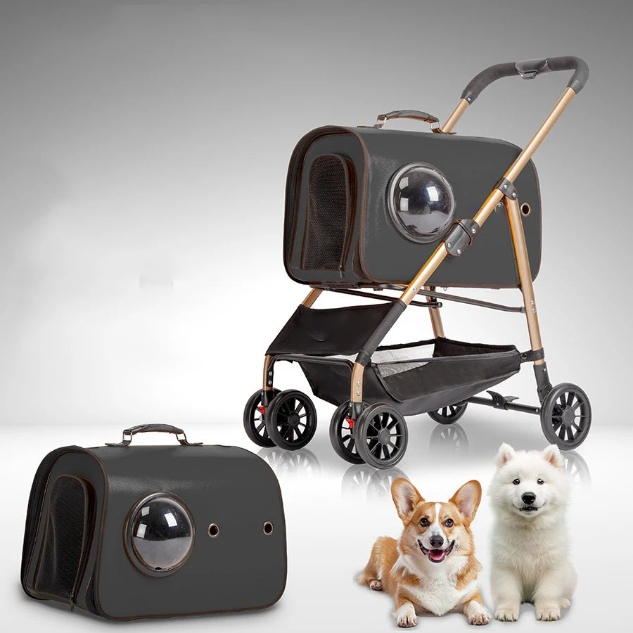 Pet Stroller Travel 4 Wheel Dog Strollers Small Dogs Pet Stroller for Dogs