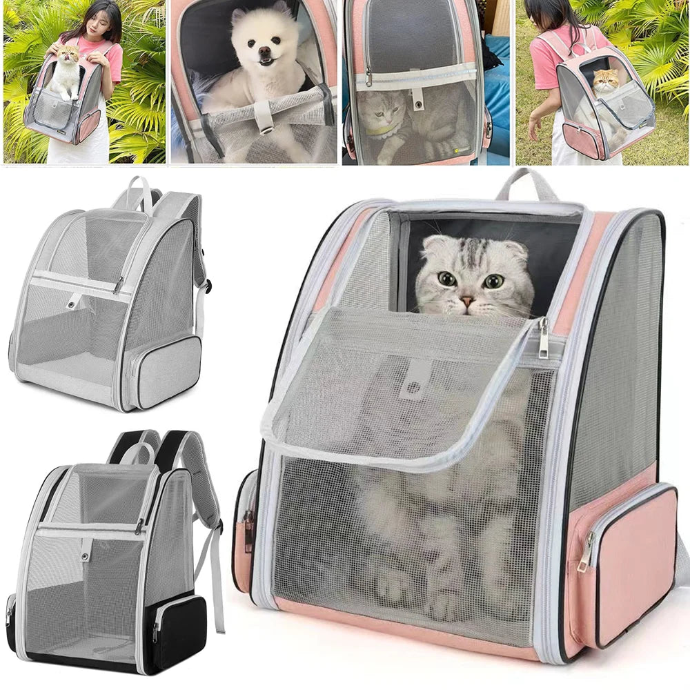 35*28*41cm Pet Cat Bag Breathable Canvas Portable Cat Backpack Outdoor Travel Transport Bag For Cats And Puppy Carrying Bags