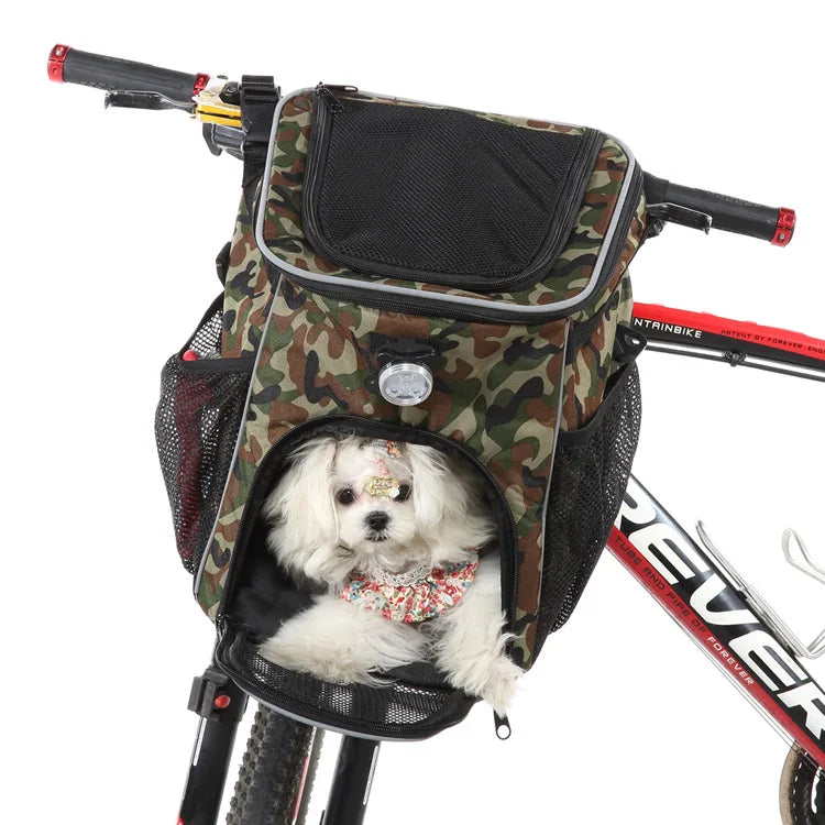Bicycle basket carrier for dogs