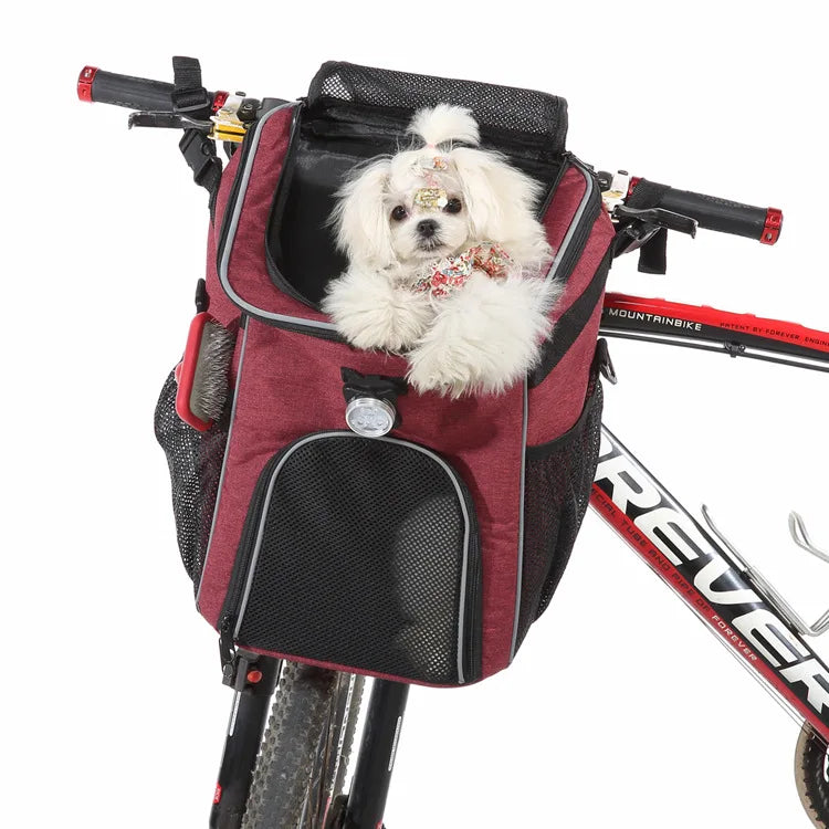 Bicycle basket carrier for dogs