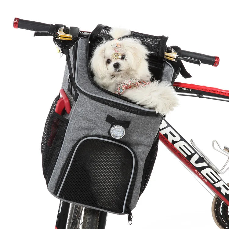 Bicycle basket carrier for dogs