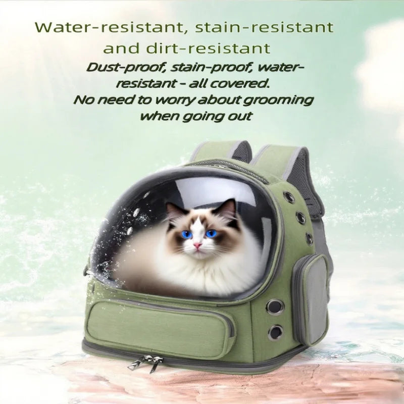 2025 New Transparent Backpack Pet Carrier Outdoor Travel For Cats And Small Dogs Breathable Carrying Bag Premium Pet Supplies