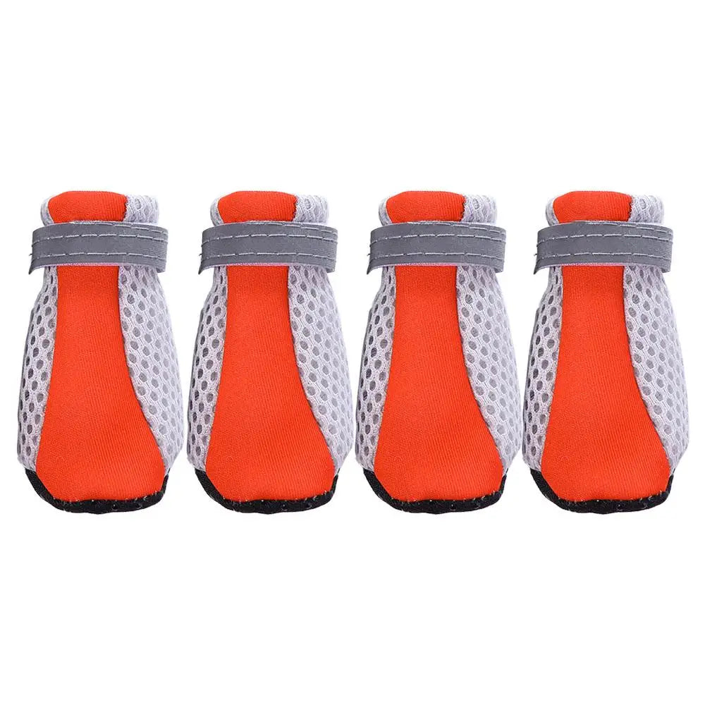 Safe Anti-slip with Reflective Stripe Hot Pavement Mesh for Poodle Yorkshire Pet Supplies Dog Shoes Pet Rain Boots Dog Boots