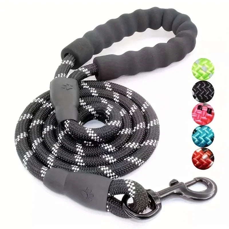 120/150/200/300CM Reflective Dog Leash Soft Handle Dog Leash Reinforced Leash for Small Medium Large Dogs Big Dog Supplies