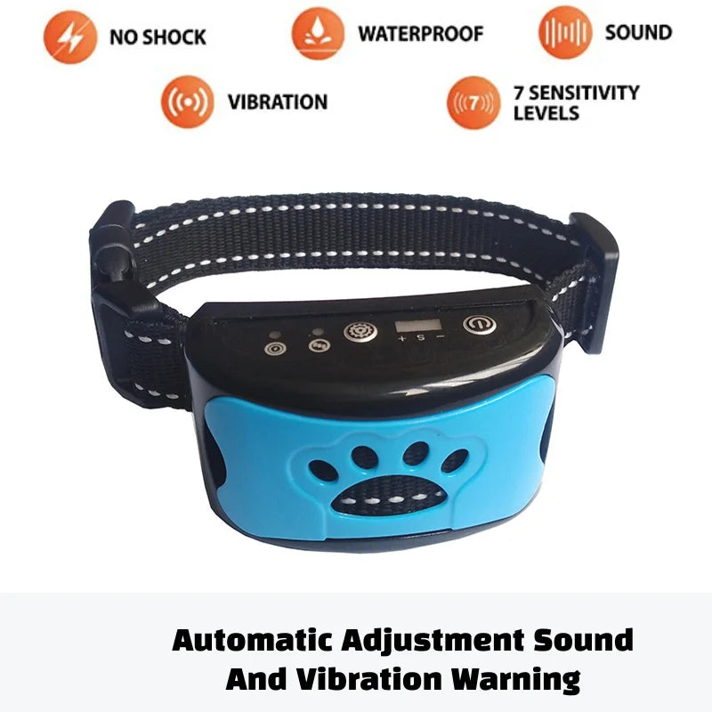 Pet Dog Anti Barking Device USB Electric Ultrasonic Dogs Training Collar Dog Stop Barking Vibration Anti Bark Collar Dropship