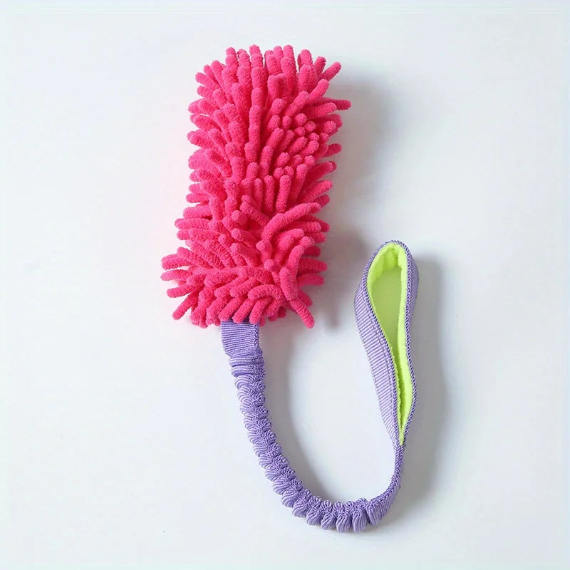 Dog Training Anti-tear Pulling Rope Toy Pet Plush Grinding Teeth Bite-resistant Toy Colorful Rope Ball Dog Interactive PuzzleToy