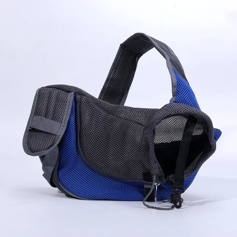 Pet Dog Portable Carrier Breathable Mesh Travel Safe Puppy Shoulder Bag with Adjustable Non-Slip Strap for Small Dogs Cats