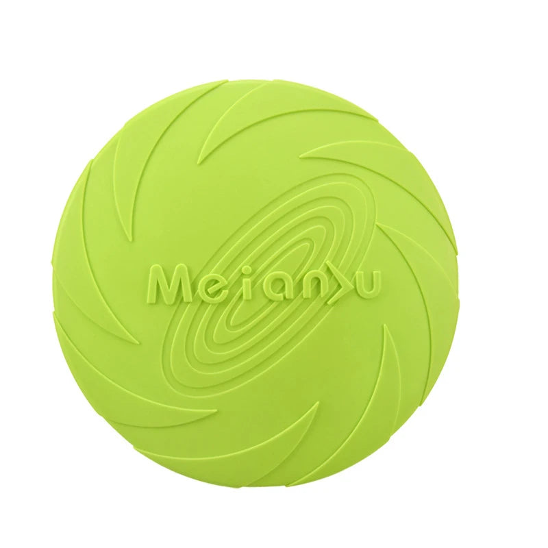 Dog Toys Silicone Flying Disc Fashion Multicolor Resistant Chew Toys Puppy Outdoor Game Trainning Interactive Supplies