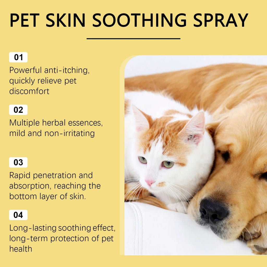 Pet Skin Care Spray Relieve Discomfort for Dogs Cat