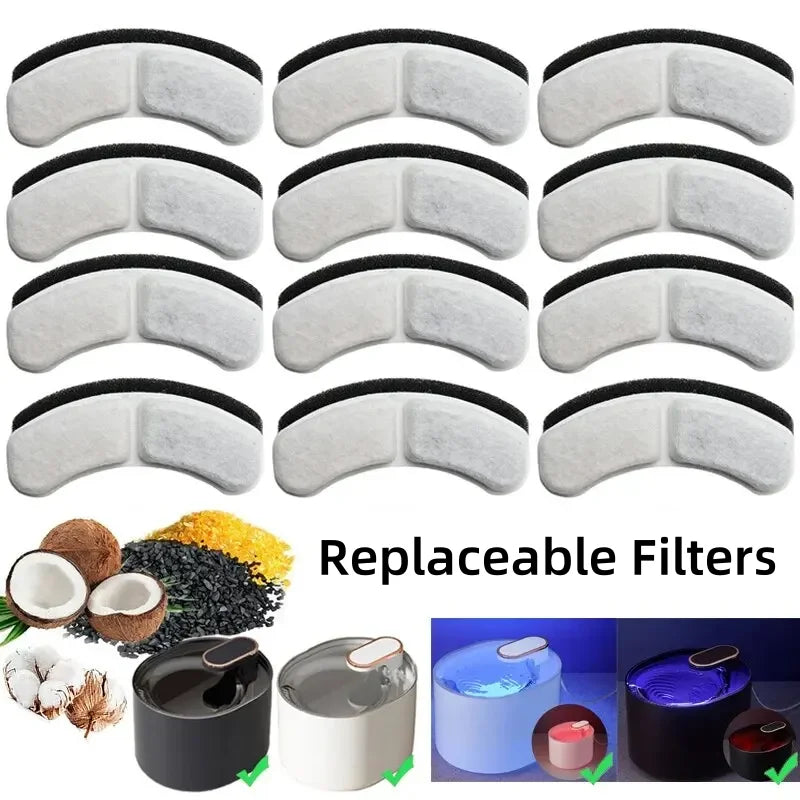 Cat Fountain Filter Element Replacement Filter For Cat Water Fountain Filter Accessories For Pet Cat Water Dispenser Replacement