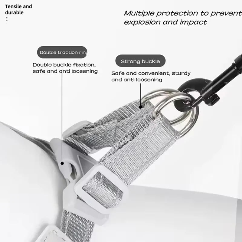 Saddle Style Dog Harness for Small Medium Dogs Adjustable Pet Seat Belts Reflective Puppy Chest Strap Outdoor Accessories