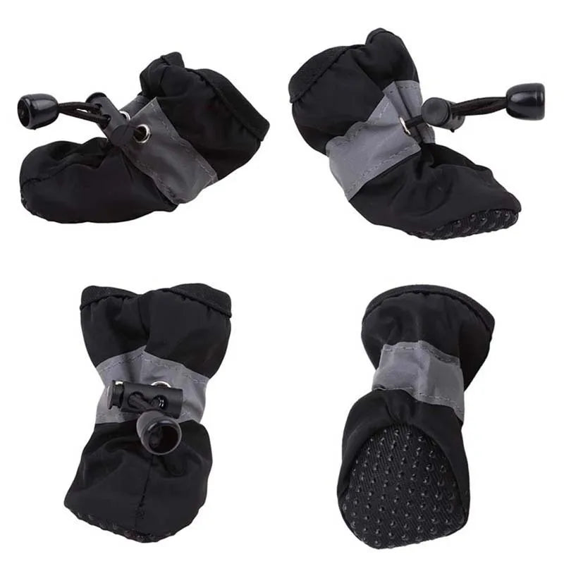 4 Pcs Waterproof Winter Pet Dog Shoes Anti-slip Rain Snow Boots Footwear Thick Warm For Small Cats Puppy Dogs Socks Booties New
