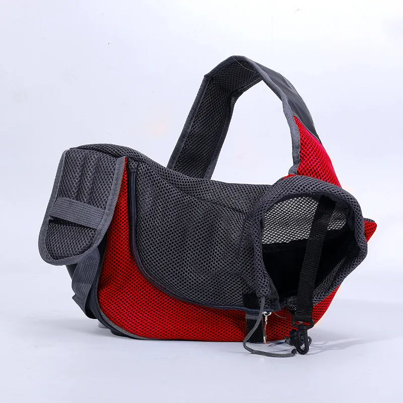 Pet Dog Portable Carrier Breathable Mesh Travel Safe Puppy Shoulder Bag with Adjustable Non-Slip Strap for Small Dogs Cats