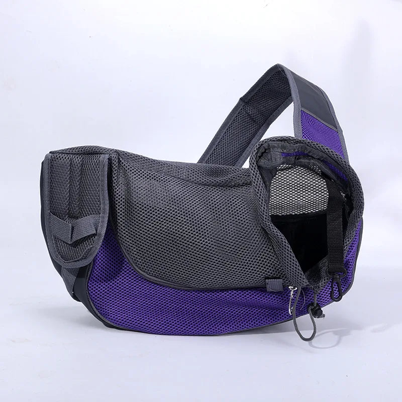 Pet Dog Portable Carrier Breathable Mesh Travel Safe Puppy Shoulder Bag with Adjustable Non-Slip Strap for Small Dogs Cats