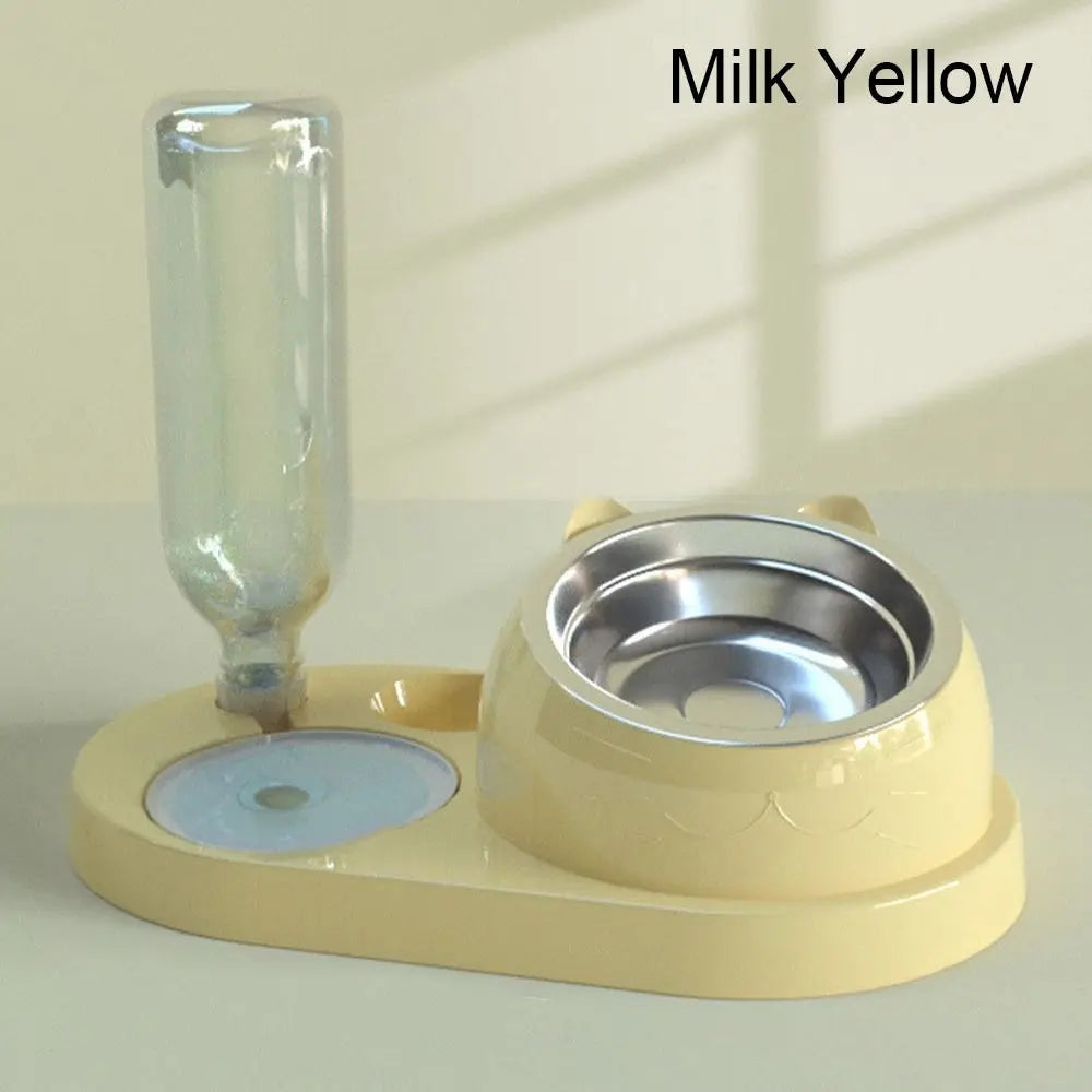 Food Container with Waterer Pet Waterer Feeder 2-in-1