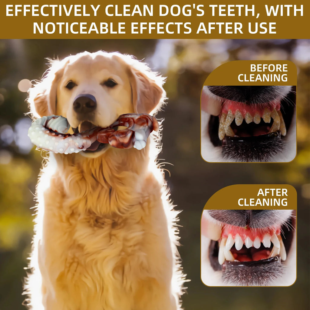 Long Lasting Beef Flavour Nylon Chew Toys Dog Molar Teeth Clean Stick Proof-Self-Entertaining Durable Interactive Boredom Relief
