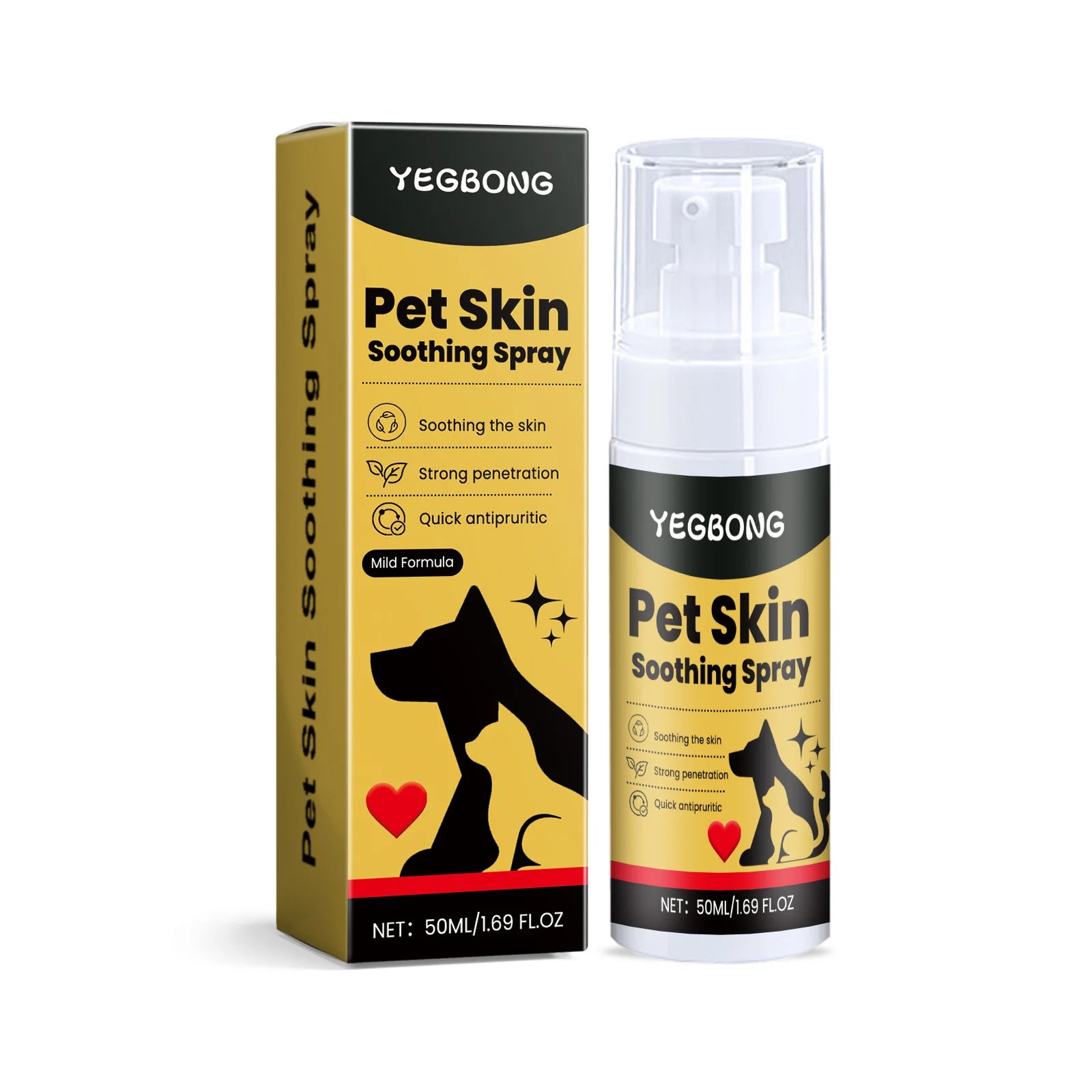 Pet Skin Care Spray Relieve Discomfort for Dogs Cat