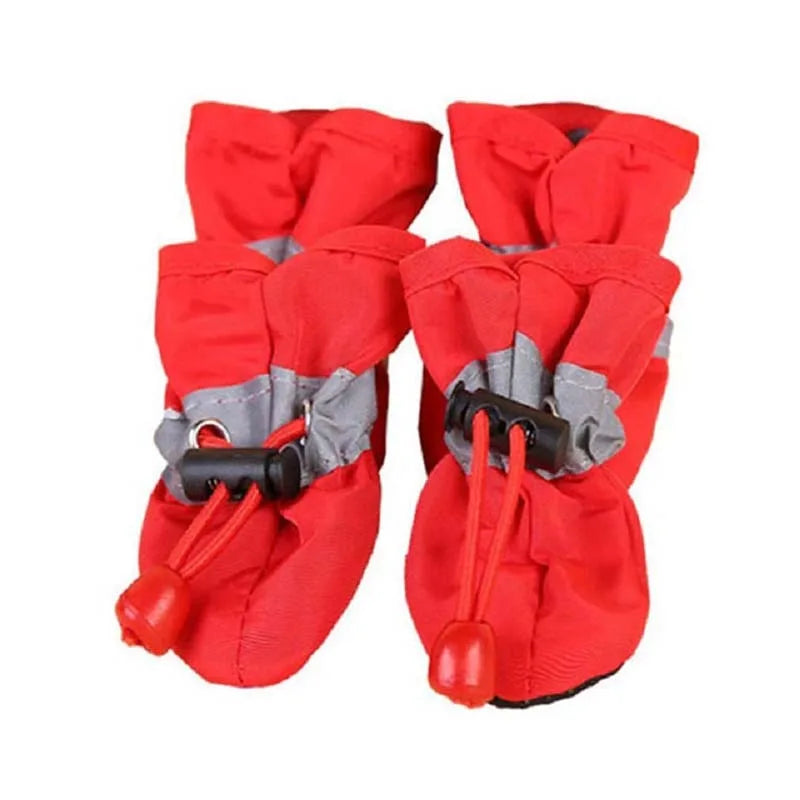 4 Pcs Waterproof Winter Pet Dog Shoes Anti-slip Rain Snow Boots Footwear Thick Warm For Small Cats Puppy Dogs Socks Booties New