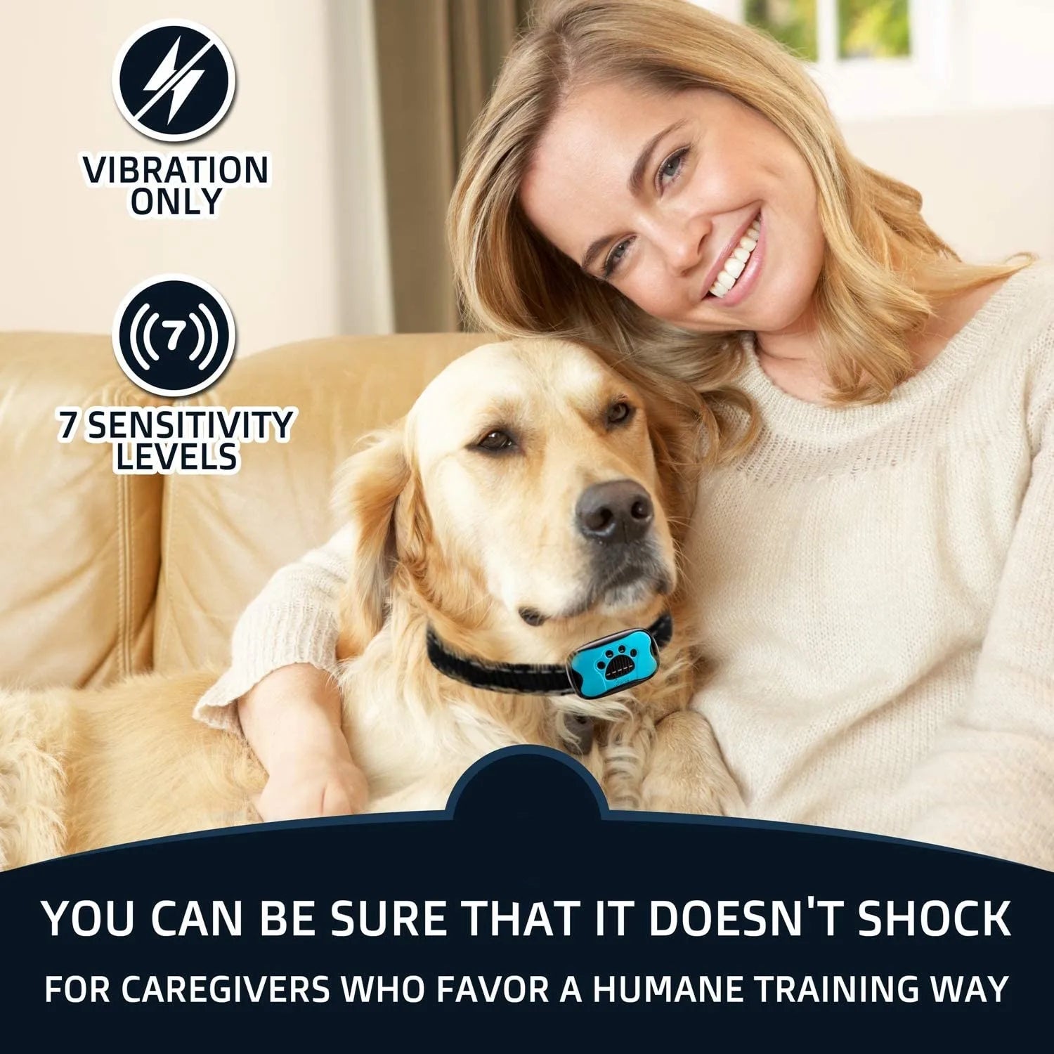 Pet Dog Anti Barking Device USB Electric Ultrasonic Dogs Training Collar Dog Stop Barking Vibration Anti Bark Collar Dropship