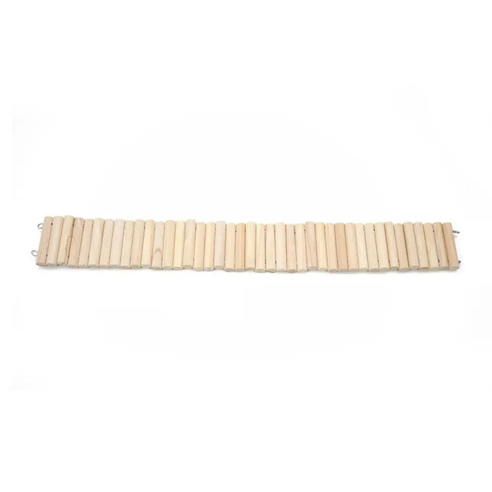 Bendable Hamster Climbing Ladder Wooden Multifunctional Hamster Habitat Toy Cage Decoration Easy To Install