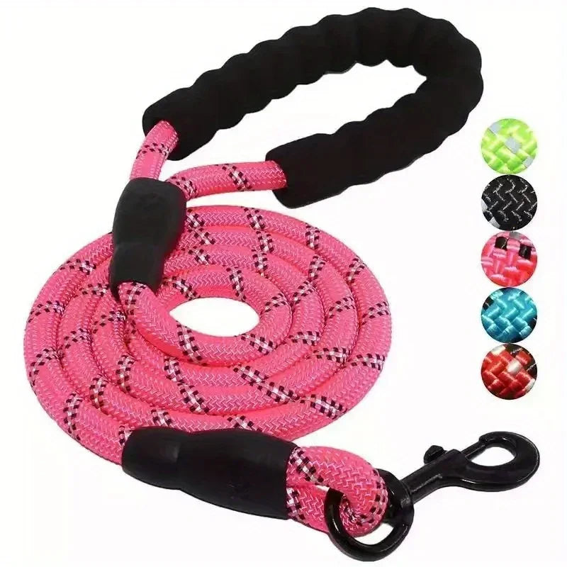 120/150/200/300CM Reflective Dog Leash Soft Handle Dog Leash Reinforced Leash for Small Medium Large Dogs Big Dog Supplies