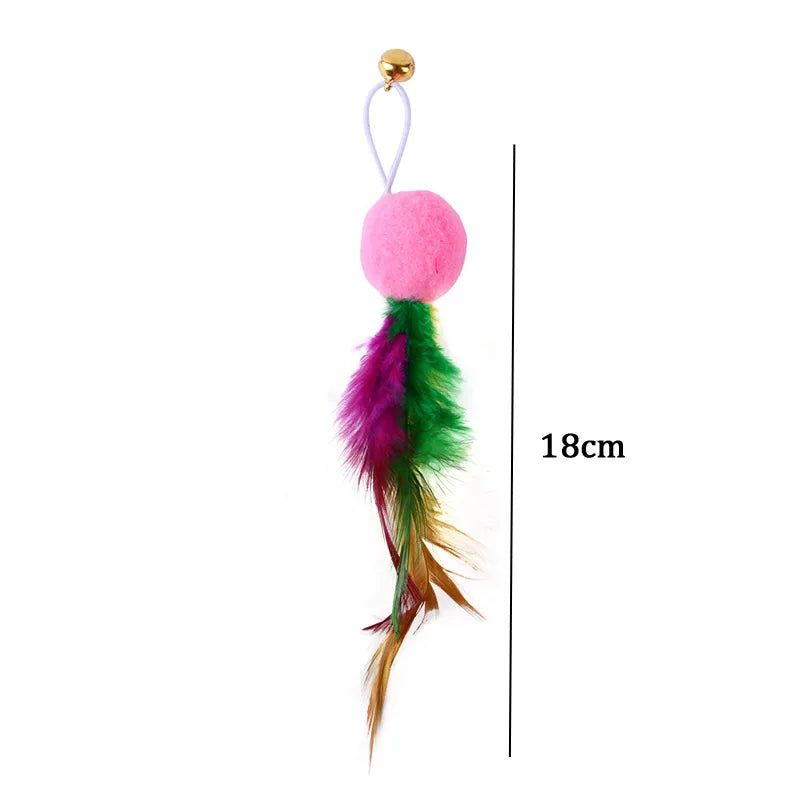 Pet Cat Toys Elasticity Retractable Hanging Door Type Interactive Toy For Kitten Mouse  Catnip Scratch Rope Toy Pet Supplies