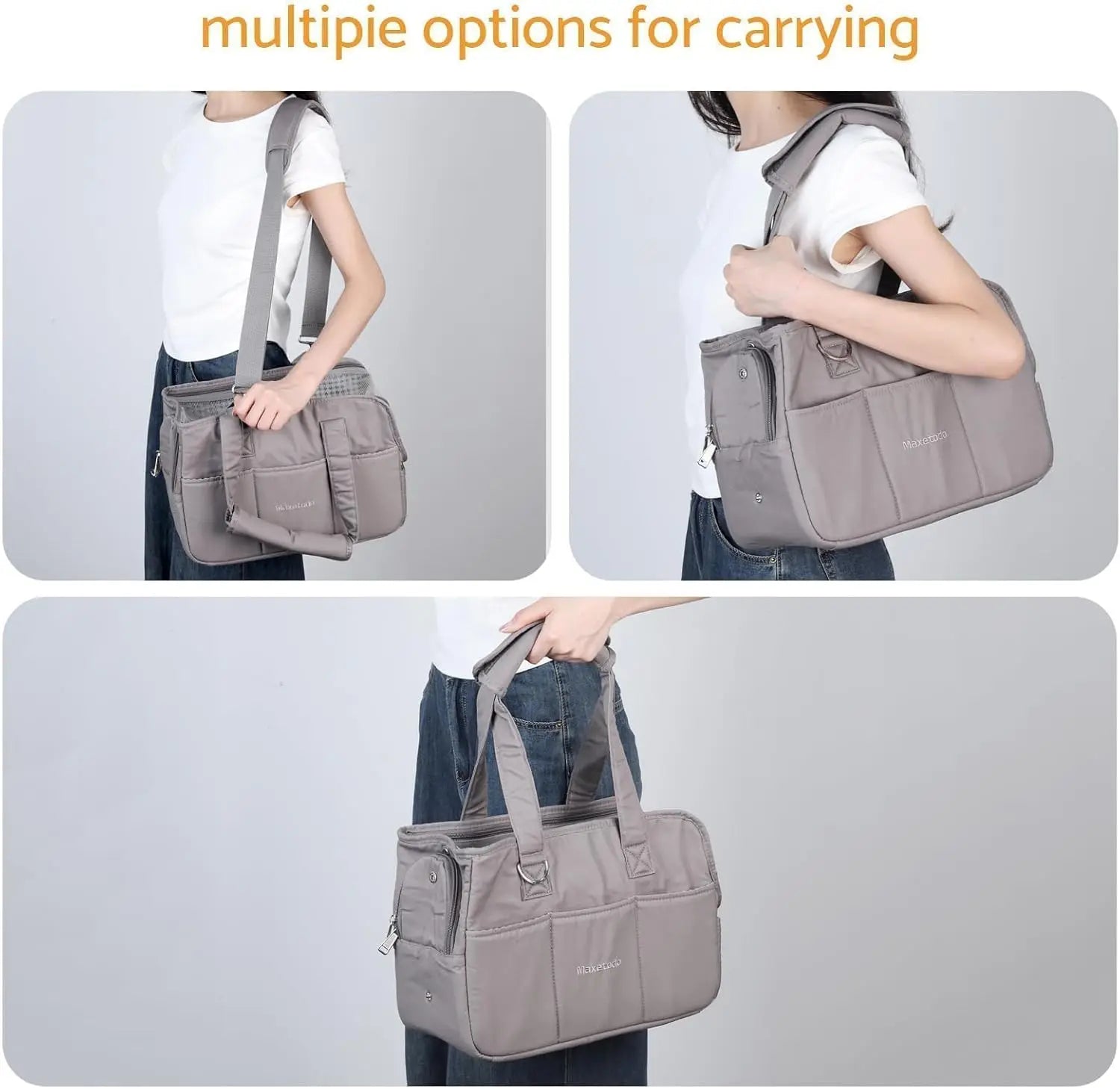 Maxetodo Borsa da Trasporto per Cani di Piccola Taglia, Borsa per Gatti per Cani di Piccola Taglia (6lb), Gatti (8lb)