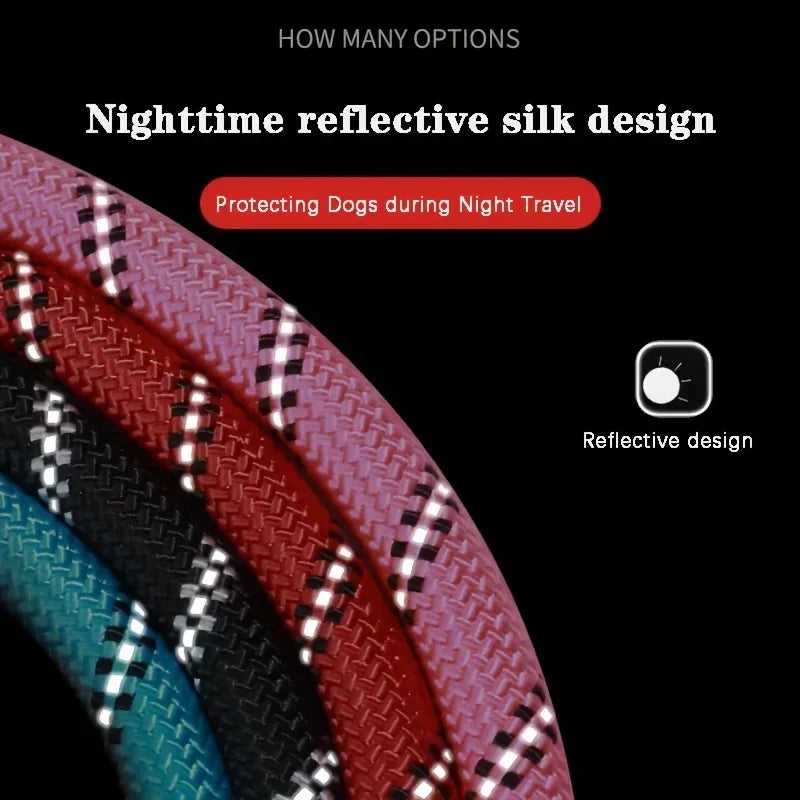 120/150/200/300CM Reflective Dog Leash Soft Handle Dog Leash Reinforced Leash for Small Medium Large Dogs Big Dog Supplies