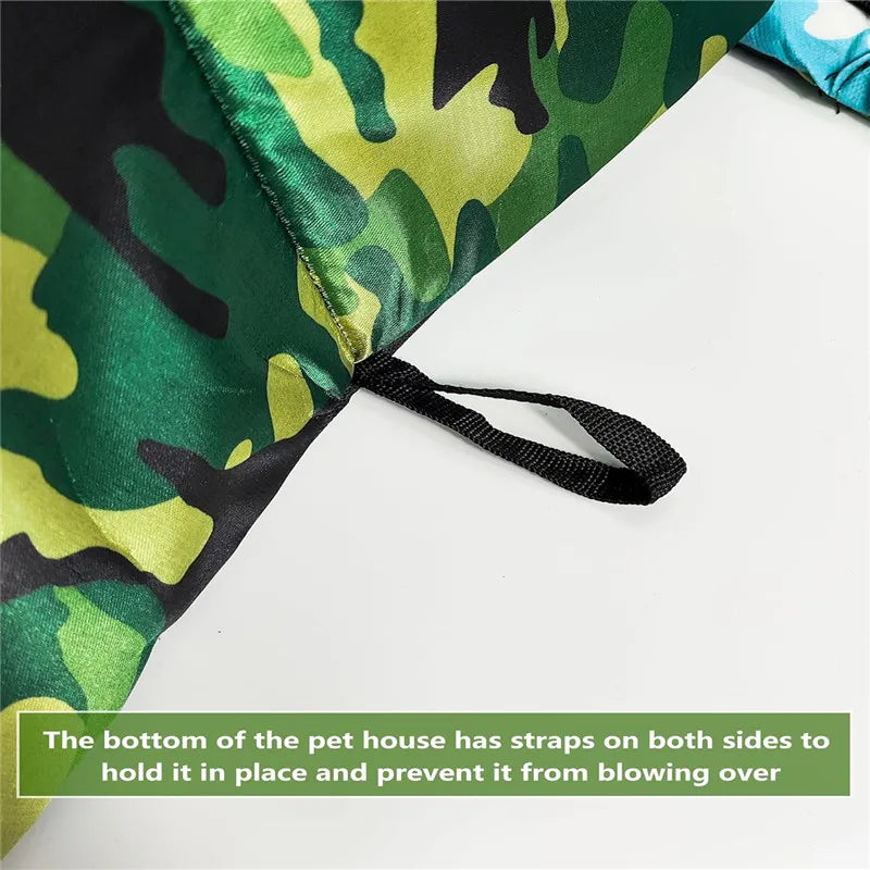 Waterproof Cat House for Outdoors Rainproof Dog House Cat House Villa Tent Collapsible Pet Shelter Foldable Pet House for Dogs