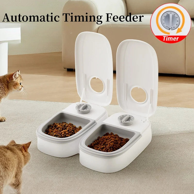 Pet Automatic Timing Feeder Detachable Auto Dog Dry Food Dispenser Smart Pet Food Feeder Timed for Cats Dogs