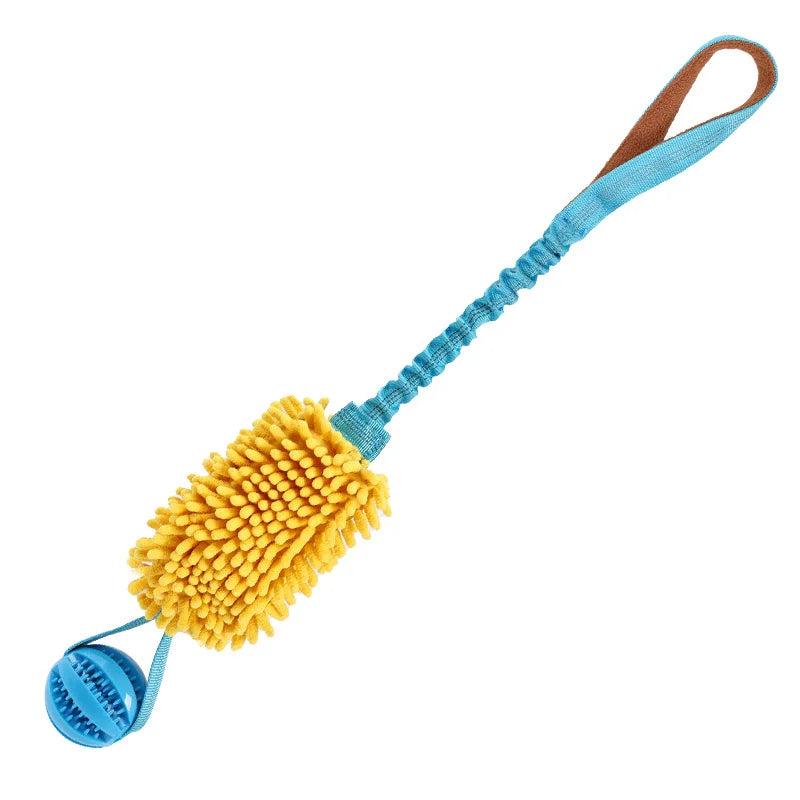 Interactive Pet Tug-of-war Elastic Pull Rope Ball Teething Toys Dog Teething Chew Toys Rope Wear-resistant