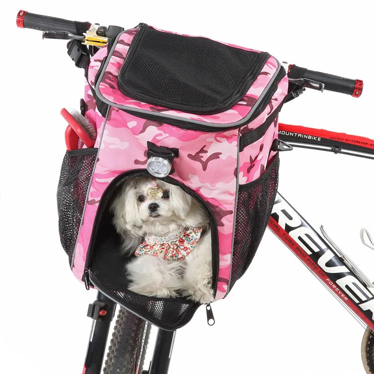 Bicycle basket carrier for dogs