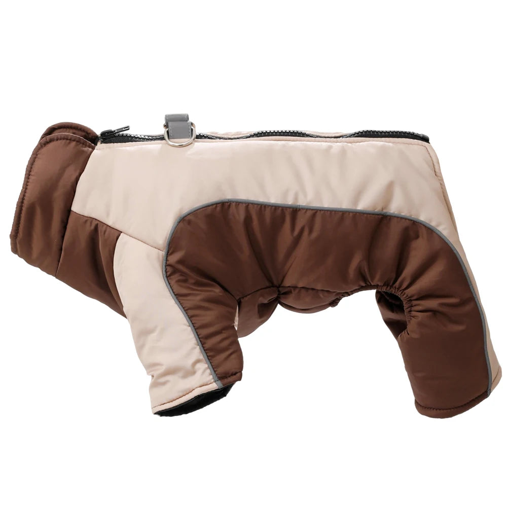 Waterproof Dog Jumpsuit Puppy Jacket For Small Dogs Coat With D-ring Winter Reflective Pet Overalls Camouflage Chihuahua Costume