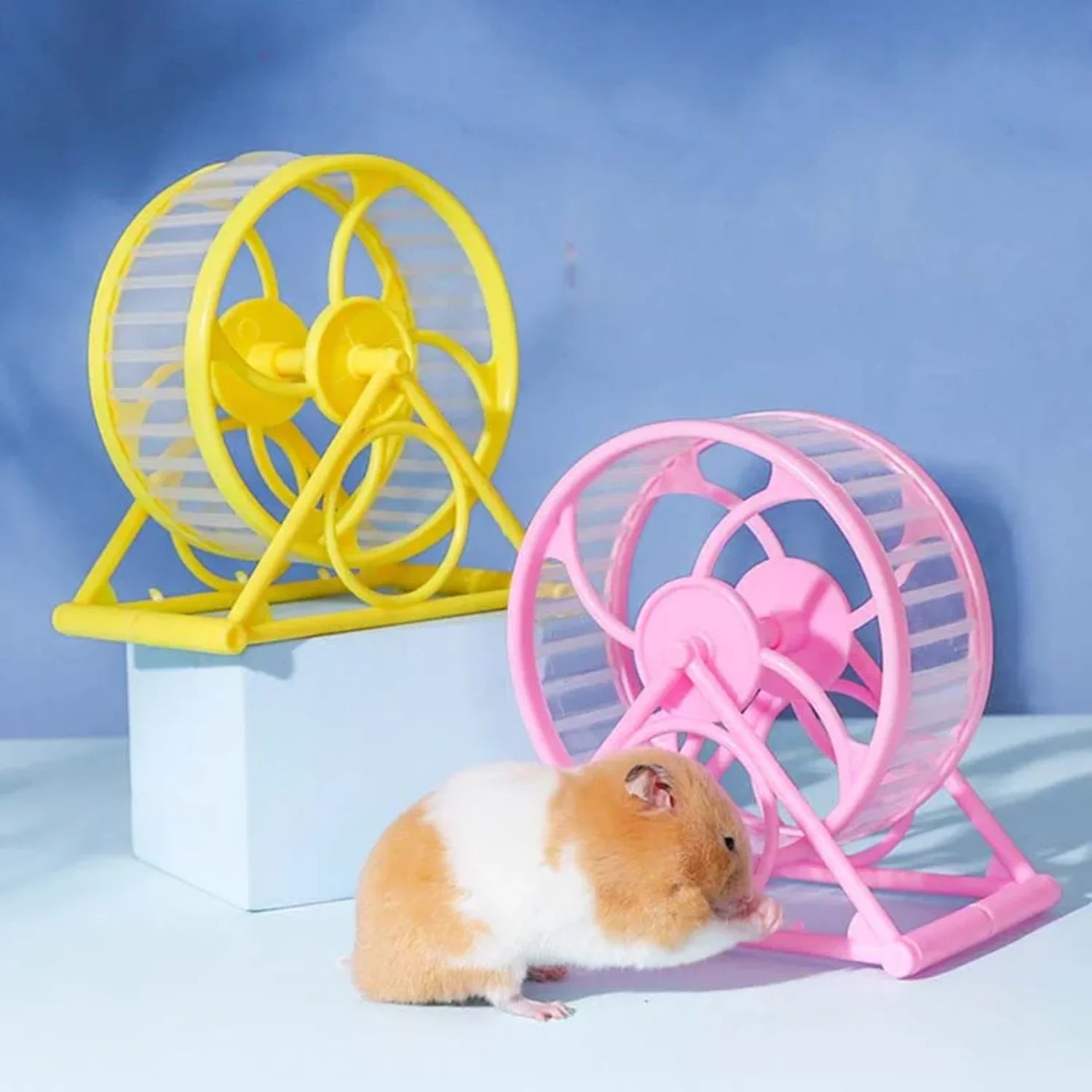 Hamster Wheel Pet Jogging Sports Running Wheel Cage Accessories Toys Small Animals Pet Supplies Exercise Roller with Stand
