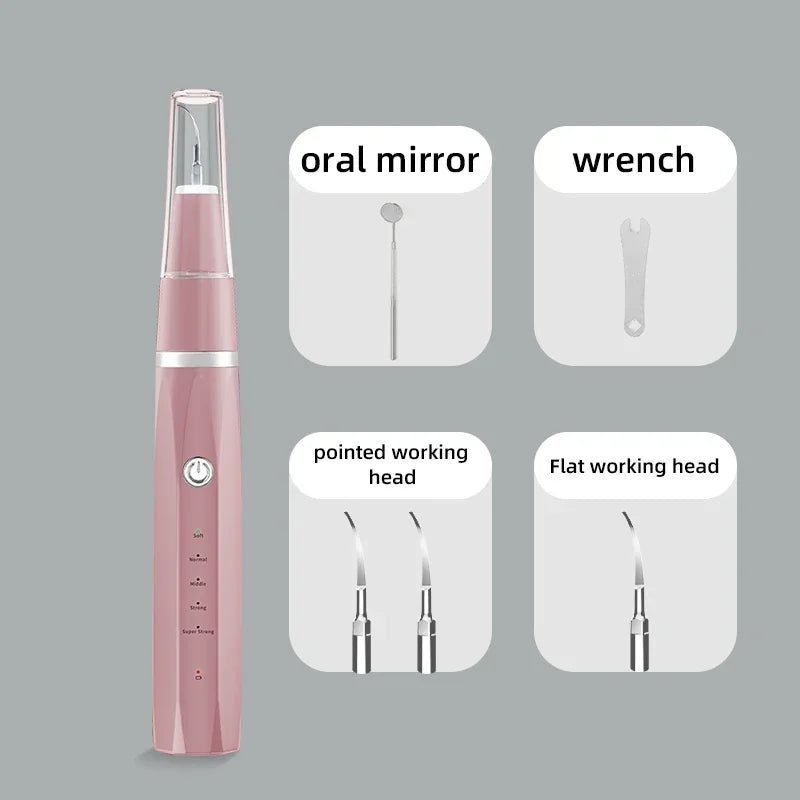 Dog Cat Grooming Smart Dental Ultrasonic Scaler Household Tooth Stone Remover Tooth CleanerTooth Whitening Oral Cleaning Tools