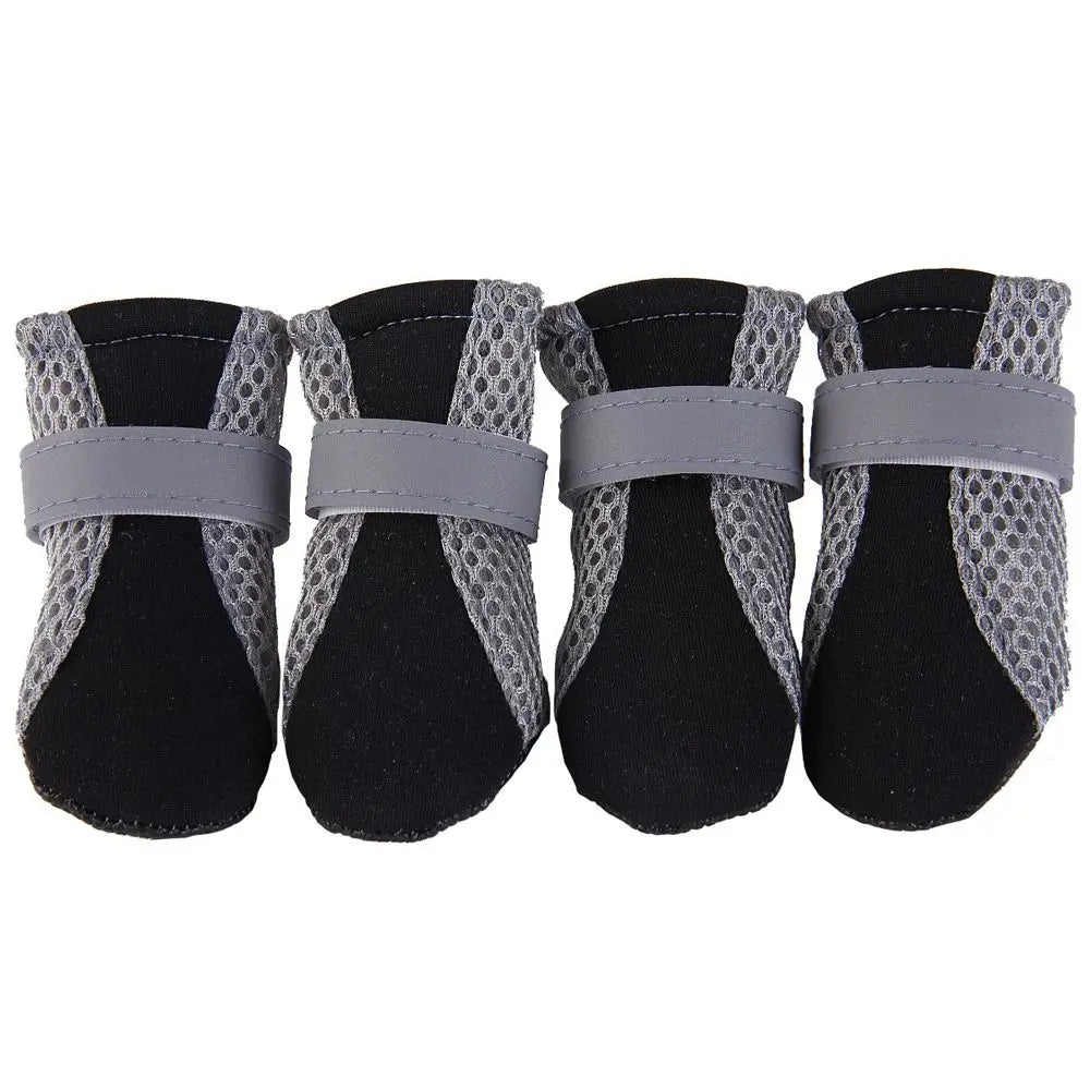 Safe Anti-slip with Reflective Stripe Hot Pavement Mesh for Poodle Yorkshire Pet Supplies Dog Shoes Pet Rain Boots Dog Boots