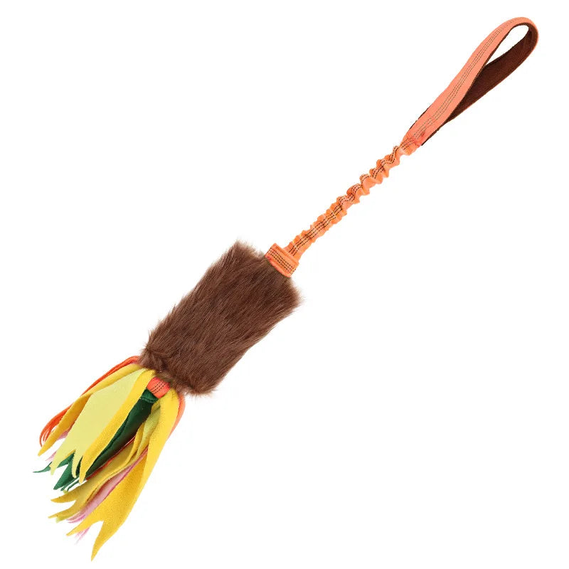 Interactive Pet Tug-of-war Elastic Pull Rope Ball Teething Toys Dog Teething Chew Toys Rope Wear-resistant