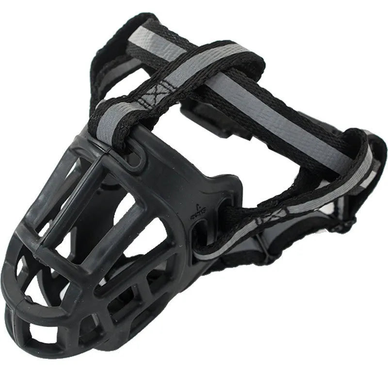 Dog Muzzle To Prevent Barking Biting Soft Comfortable Full Wrapped Medium Large Dog Bark Stopper Adjustable Size Pet Supplies