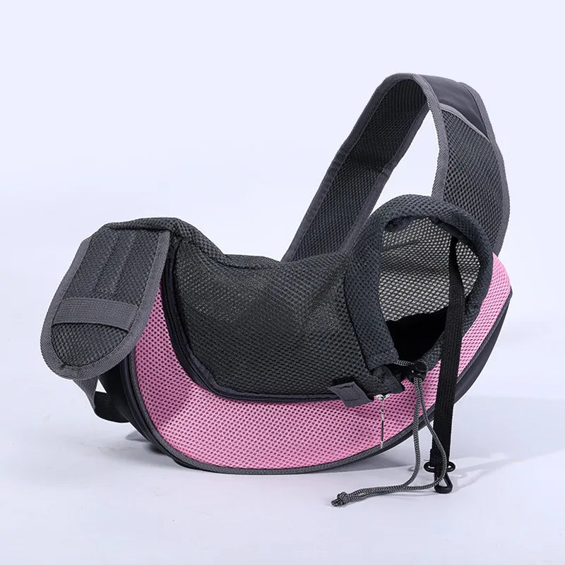 Pet Dog Portable Carrier Breathable Mesh Travel Safe Puppy Shoulder Bag with Adjustable Non-Slip Strap for Small Dogs Cats