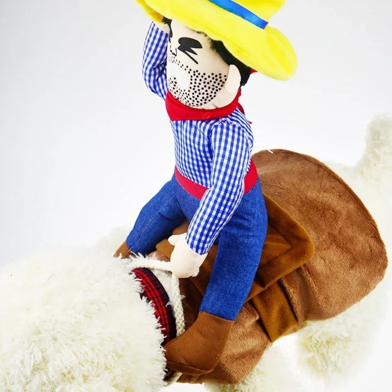 Dog Clothes Cowboy Dressing Up Jacket.