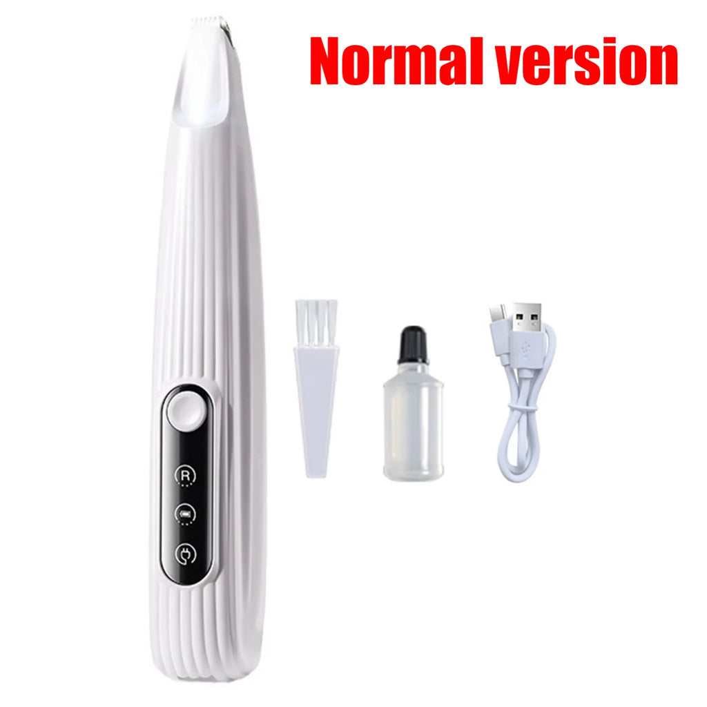 Upgrade Dog Paw Trimmer with LED Light Waterproof Portable Pet Hair Trimmer with Display Dog Clippers Grooming 18mm Widen Blade