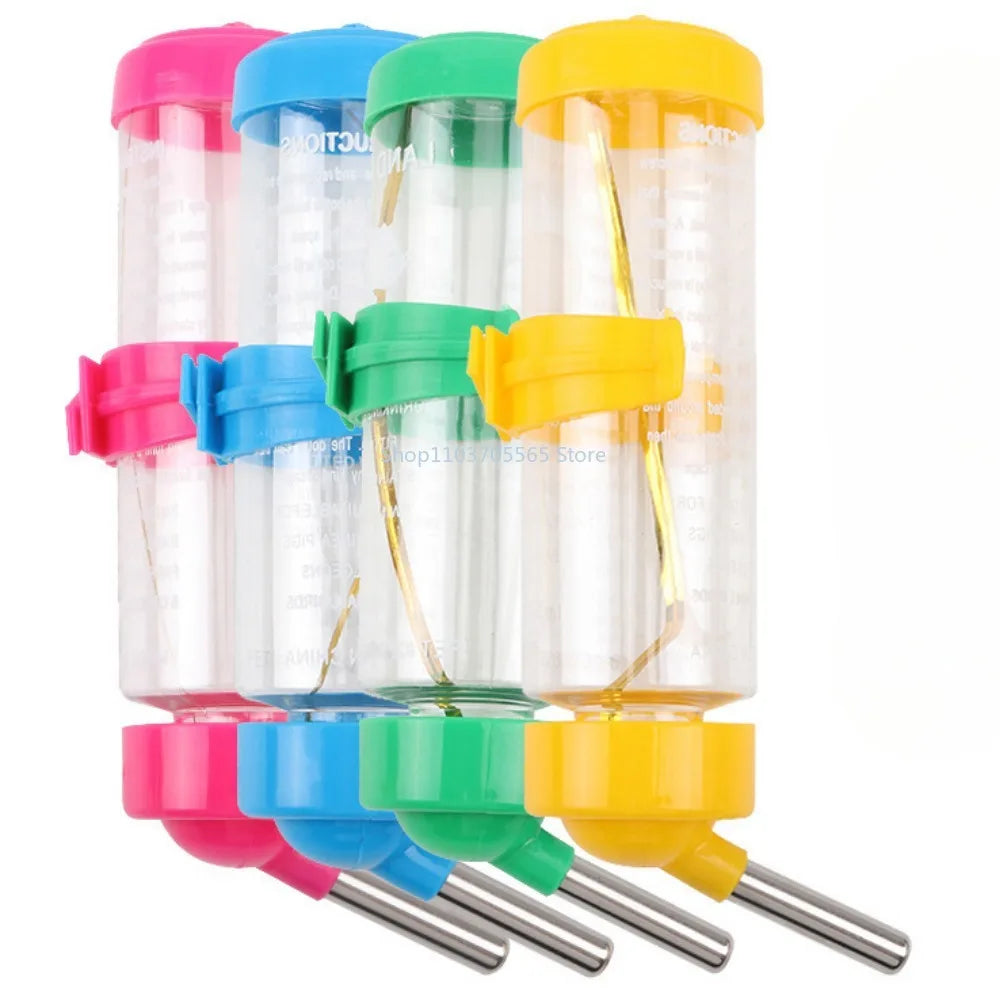 Hanging Hamster Drinker Water Bottle Dispenser Feeder Hanging Pet Dog Guinea Pig Squirrel Rabbit Drinking Head 80/125/250ml