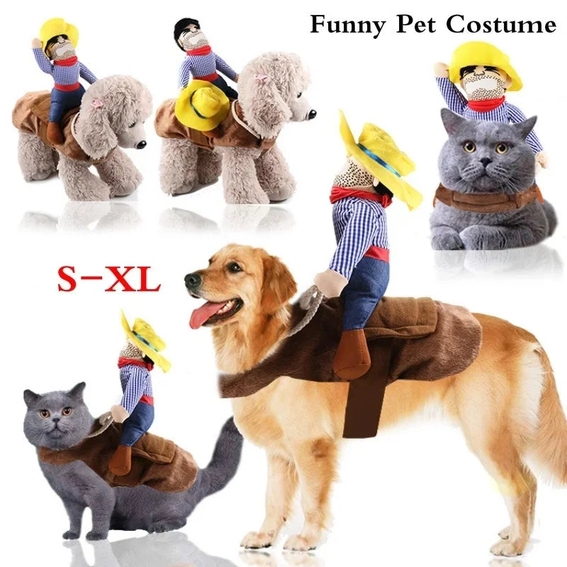Dog Clothes Cowboy Dressing Up Jacket.