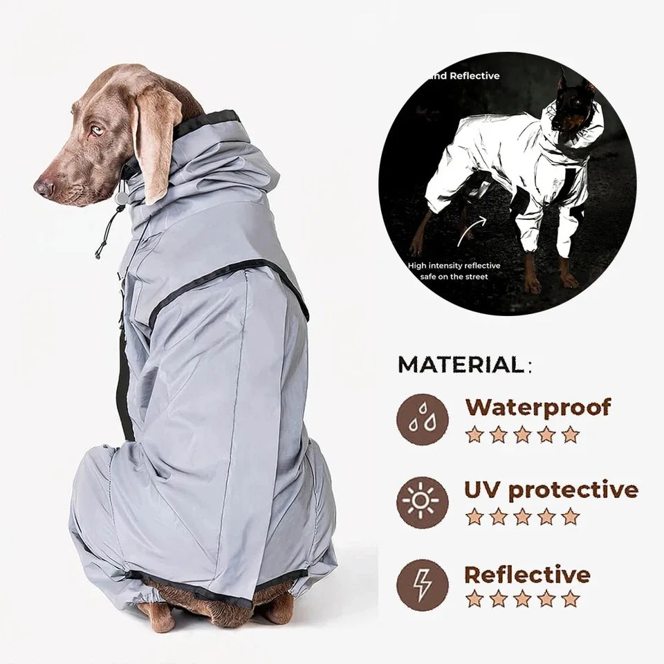 Reflective Pet Dog Jumpsuit Waterproof
