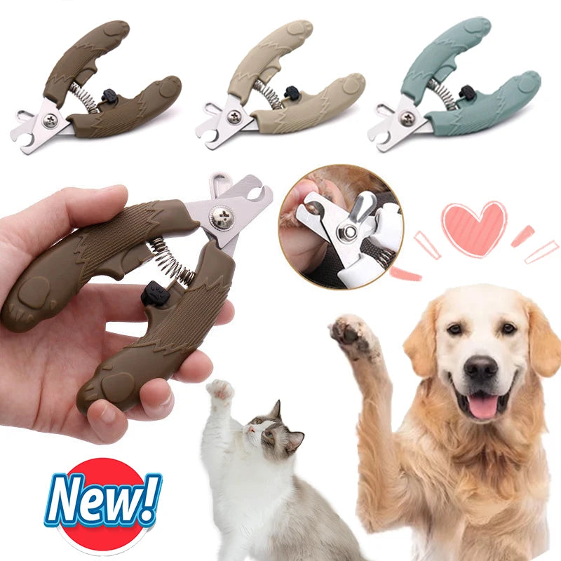 New Dog Nail Clipper Stainless Scissors Kitten Nail Toe Claw Clippers Trimmer Labor-Saving Grooming Tool Convenient Dog Supplies