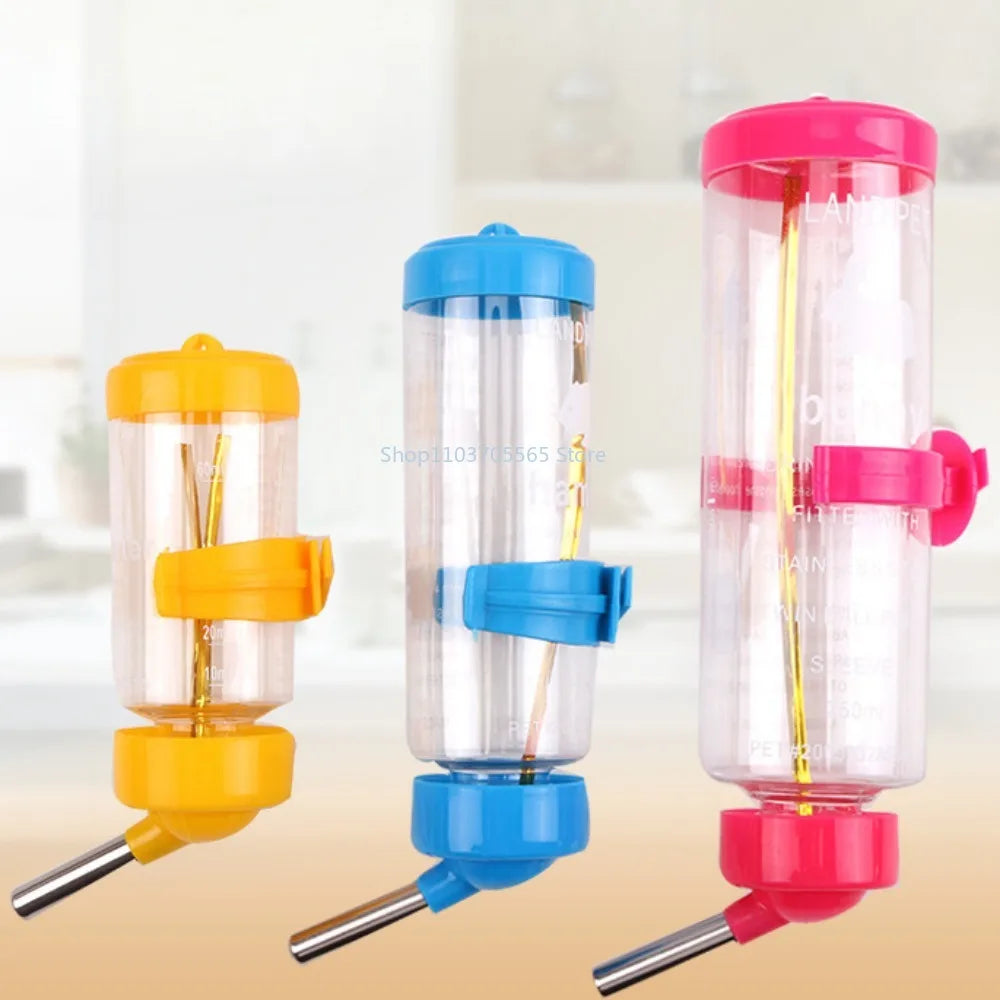 Hanging Hamster Drinker Water Bottle Dispenser Feeder Hanging Pet Dog Guinea Pig Squirrel Rabbit Drinking Head 80/125/250ml