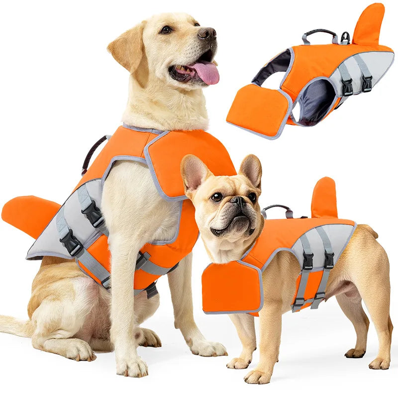New Pet Swimming Life Jacket Shark Fin Shape