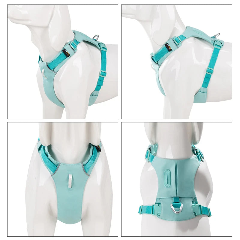 Pet Harness No Pull Nylon Reflective Dog pocket Harness Adjustable Comfortable Control Training Walking puppy Dog accessories